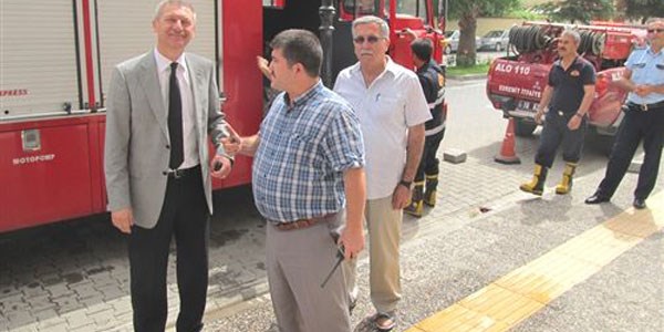 Yangın korkusu bayılttı