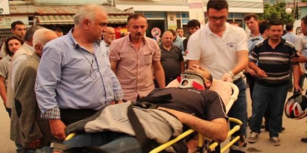 Kaskı hayatını kurtardı