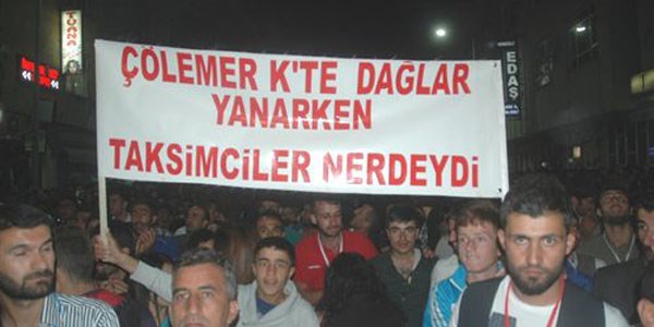 Hakkari'den Taksim'e pankartl mesaj