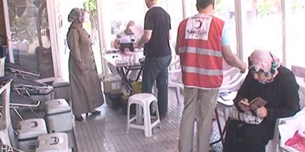 Kan bağışı tır'ı Tavşanlı'ya geldi