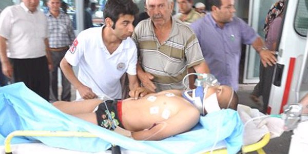 Traktörden düşen çocuk ağır yaralandı