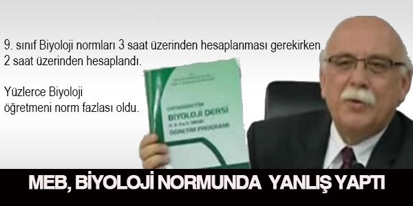 Yüzlerce Biyoloji öğretmeni norm fazlası oldu