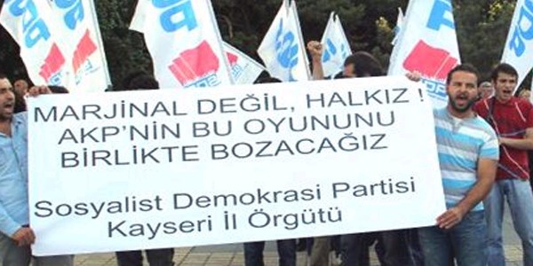 Taksim operasyonuna Kayseri'de protesto