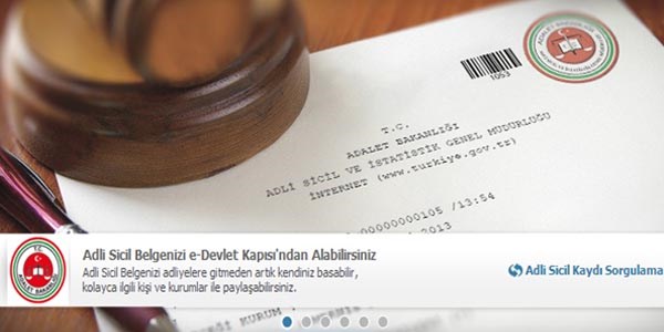 'Sabıka kaydı', e-Devlet kapısından alınmaya başladı