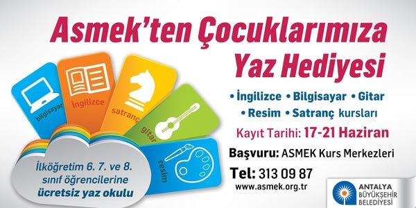 ASMEK öğrenciler için yaz kursu açıyor