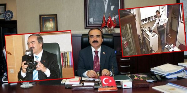 Adana Valisi Avni Coş'un fotoğraf makinasını çaldılar