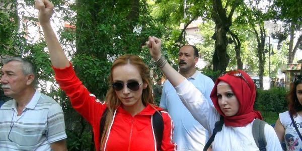 Zonguldak'ta Gezi Park'na mdahale protesto edildi
