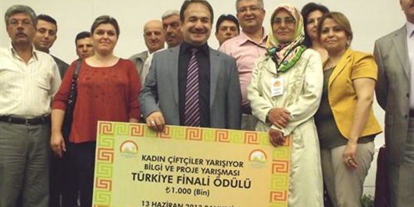Çanakkaleli kadın çiftçi 6'ncı oldu