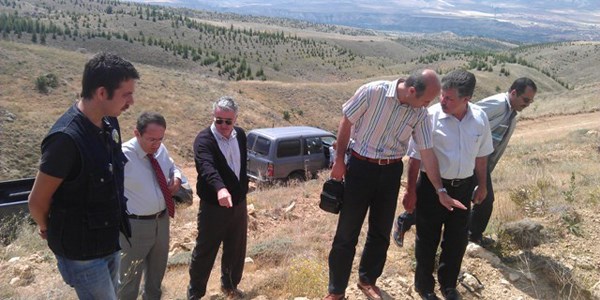 Avanos'ta yürütülen ağaçlandırma çalışmaları