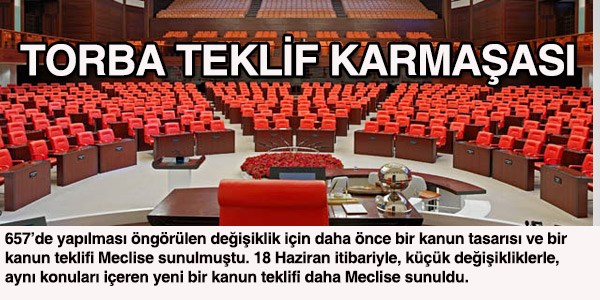 Yeni bir torba kanun teklifi daha Meclise sunuldu