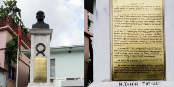 Atatürk'ün yaşarken hediye ettiği kendi büstü korunuyor