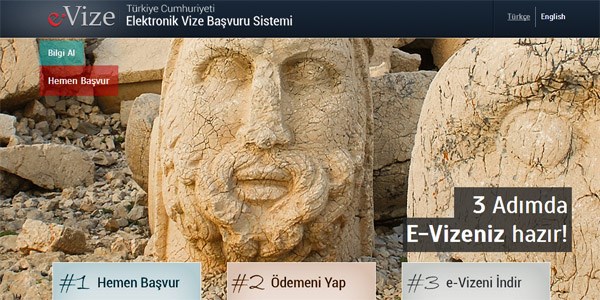 'e-vize'ye rekor bavuru