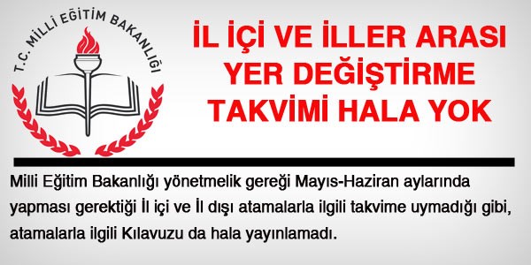 MEB, yer değiştirmeyi ne zaman yapacak?
