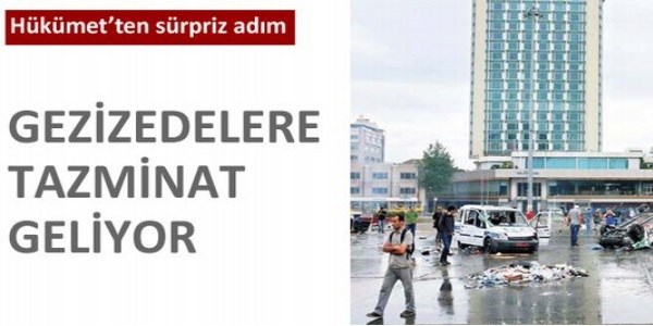 'Gezizede'lere terör tazminatı