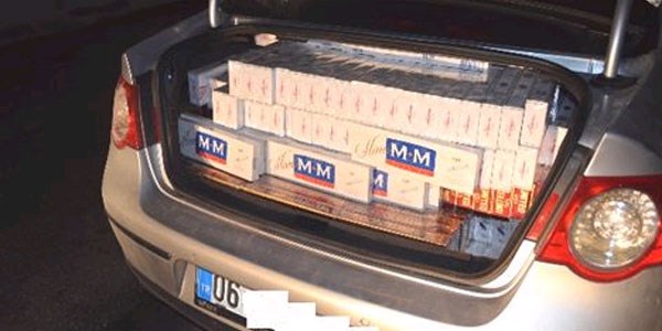 Erzincan'da 8 bin 130 paket kaak sigara ele geirildi
