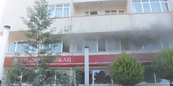 Ordu'da bankada yangın