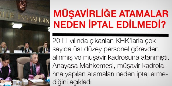 Genel müdürlerin müşavir yapılması neden iptal edilmedi?