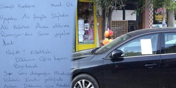 Arkadaşa gülümseten uyarı