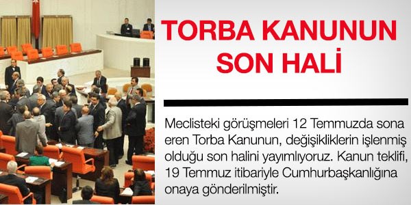 Torba Kanunun son hali