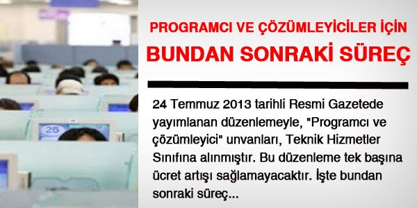 Programc ve zmleyiciler iin bundan sonraki sre