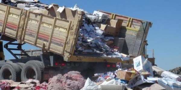 Binlerce paket kaçak sigara imha edildi