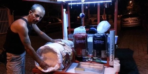 Kar helvacılar gece mesaisinde