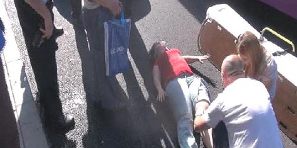 Kazada hem yaralı kız hem de çarpan sürücü ağladı
