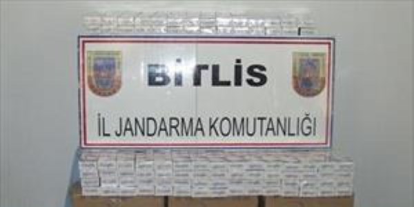 Bitlis'te kaçak sigara operasyonu