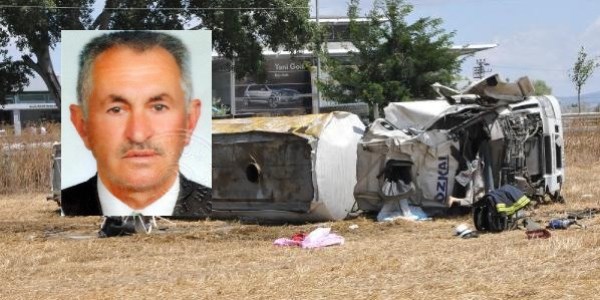 Boya yüklü tanker tarlaya uçtu, sürücü öldü