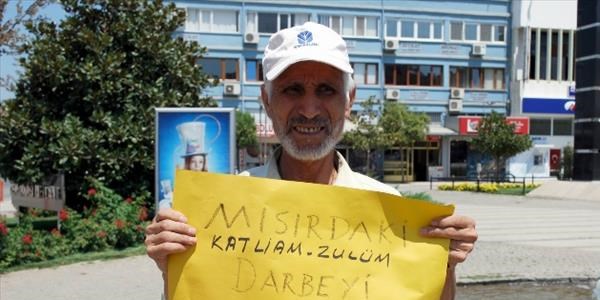 Salihli'de tek kişilik protesto