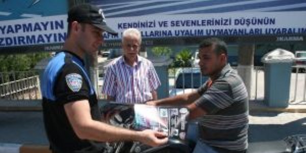 Reyhanlı'da motosiklet sürücüleri uyarıldı