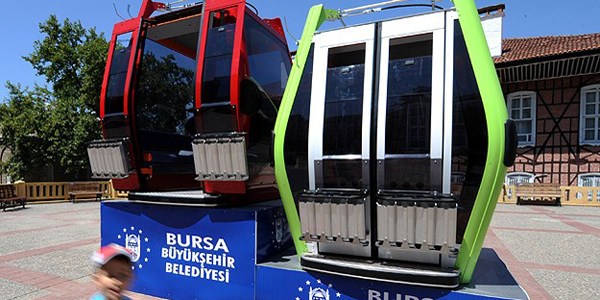 Bursa'da yeni teleferik hattna durdurma karar
