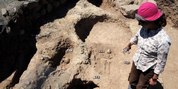 Komana Antik Kenti'nde 1100 yllk aile mezarl bulundu