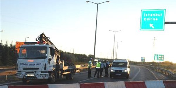 Silivri'ye çıkan otobanlar kapatıldı