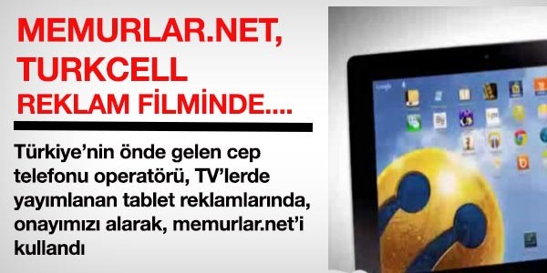 memurlar.net, Turkcell reklamnda...