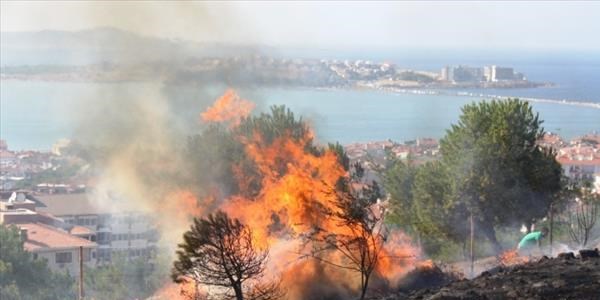 Bir izmarit Cennet Tepesi'ni kül ediyordu