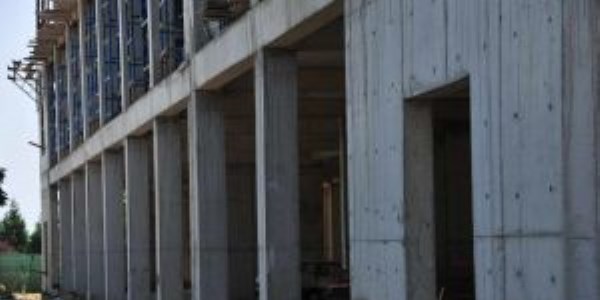 Kütüphane inşaatında sona yaklaşıldı