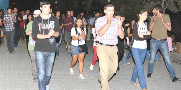 Eskişehir'de, İstanbul'daki polis müdahalesi protesto edildi
