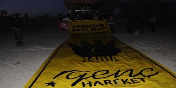 Balonlar, Suriye, Mısır ve Filistin halkına destek için havalandı