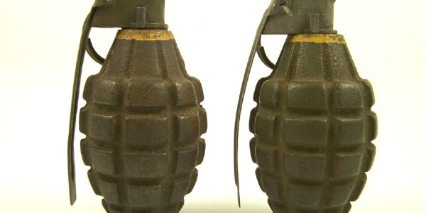 Kilis'te tampon bölgede 2 el bombası ele geçirildi