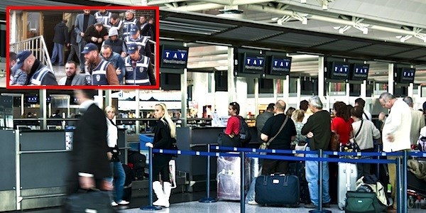 Havalimanında çeteden 4 personel gözaltında