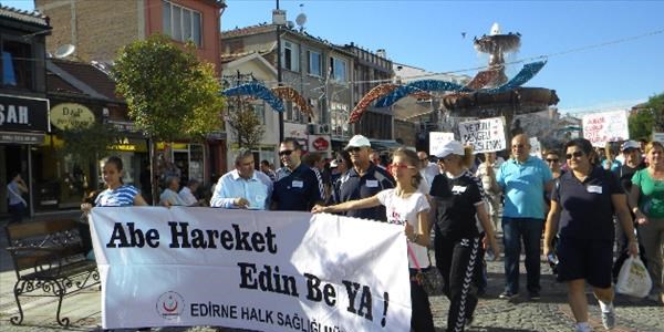 'Sağlık İçin Hareket Edelim Yürüyüşü' gerçekleştirildi