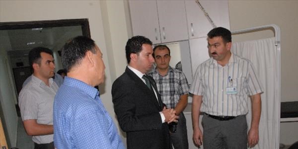Kaymakam Şahin'den hastane ziyareti