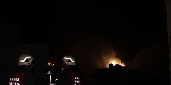 Ankara'da yangın