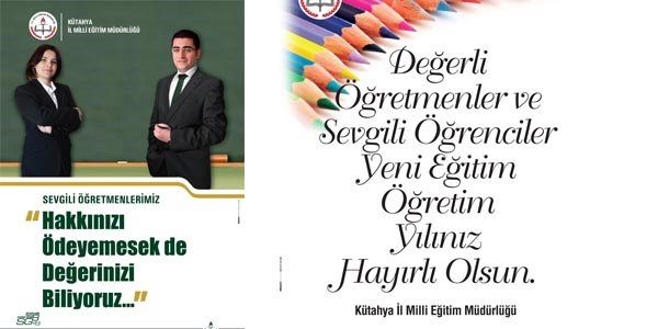 Kütahya'da okullar afiş ve mektupla açılacak