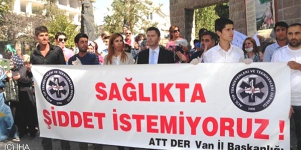 Sağlık çalışanlarının darp edilmesi olayına tepki