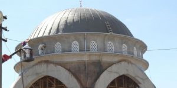 Akemseddin Camii inaat hzla ilerliyor