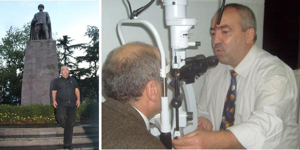 Doktor tek ayak üstüne durarak eylem yaptı