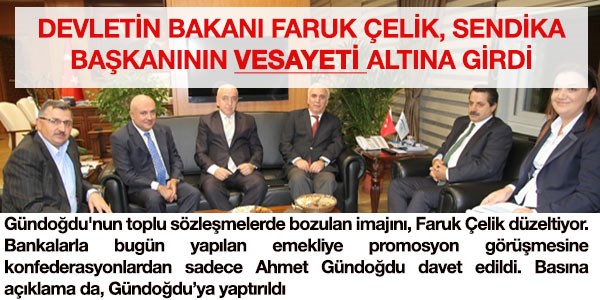Siyasetin üzerinde, bu kez sendika vesayeti..