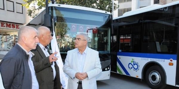 Çorlu Belediyesi 6 adet yeni halk otobüsü aldı